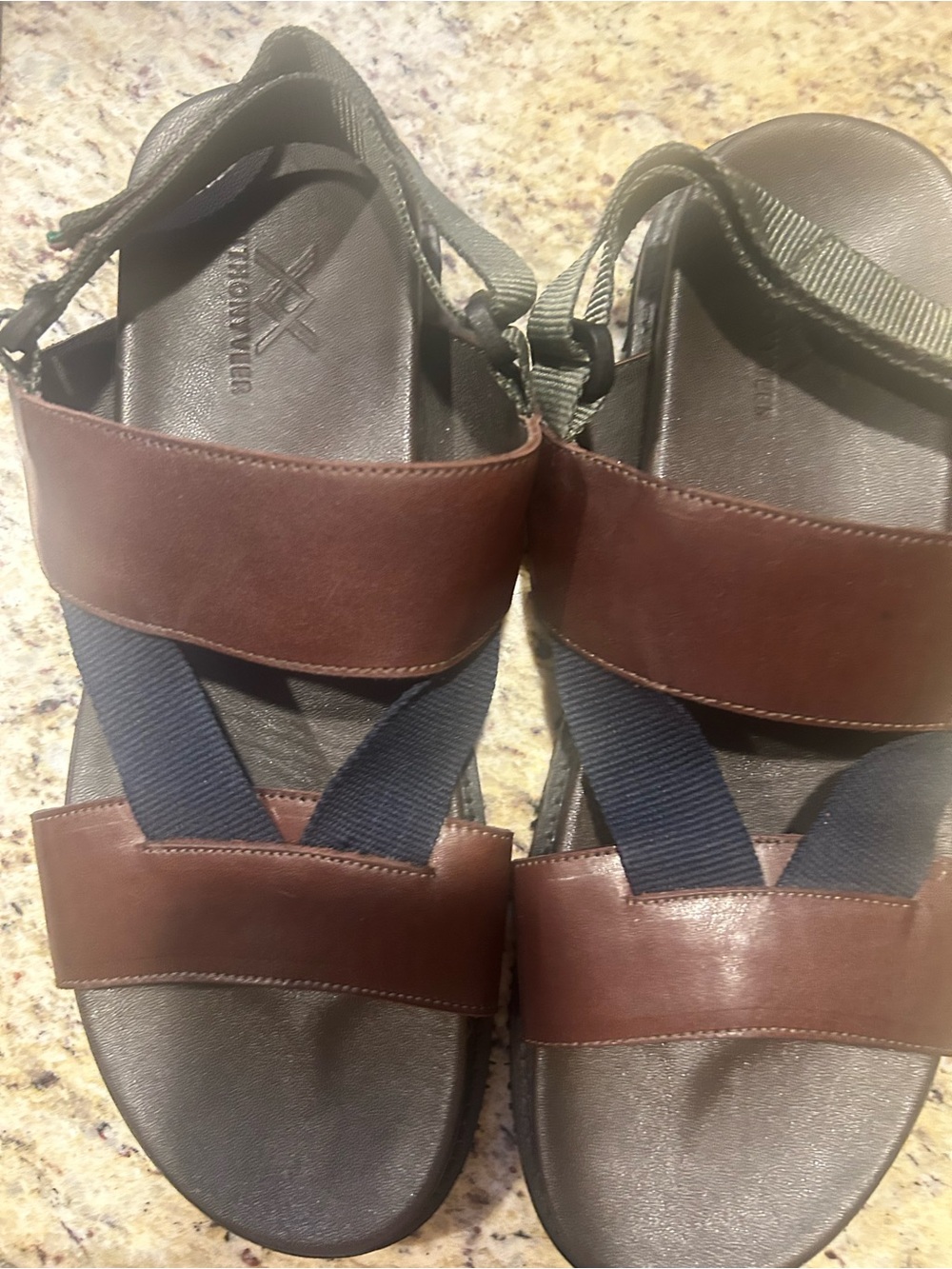 ANTHONY VEER MUMBAI Cross strap comfort sandals size 15! New??